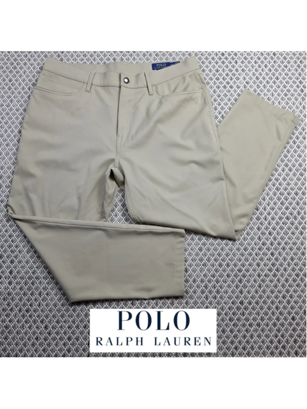 Polo Ralph Lauren Performance Pants Mens 33 Khaki Stretch Golf 5 Pocket